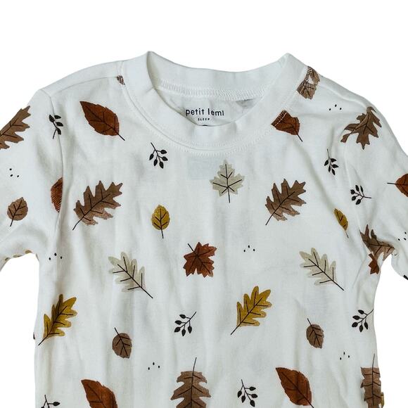 NWT Petit Lem Size 18M Fall Leaves Pajamas - Picture 3 of 6
